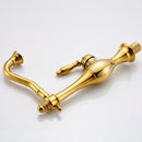 GobekUsa Golden Basin Faucet Single Handle Brass Mixer Tap for Bathroom and Kitchen