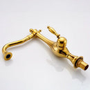 GobekUsa Golden Basin Faucet Single Handle Brass Mixer Tap for Bathroom and Kitchen
