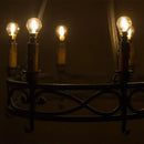 Vintage gold tint g40 led bulb bedroom warm filament light by Decorbites