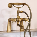 GobekUsa Golden Bathtub Faucet with Handshower and 2 Handles