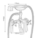 GobekUsa Golden Bathtub Faucet with Handshower and 2 Handles