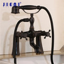 GobekUsa Golden Bathtub Faucet with Handshower and 2 Handles