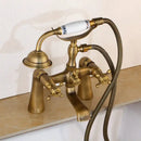 GobekUsa Golden Bathtub Faucet with Handshower and 2 Handles