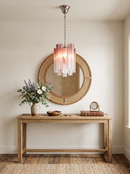 Vintage Gradient Red Murano Chandelier