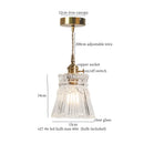 GobekUsa Green Brass Glass LED Pendant Light for Kitchen Cafe Bar Loft Decoration