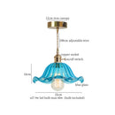 GobekUsa Green Brass Glass LED Pendant Light for Kitchen Cafe Bar Loft Decoration