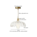 GobekUsa Green Brass Glass LED Pendant Light for Kitchen Cafe Bar Loft Decoration