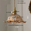 GobekUsa Green LED Pendant Light Fixture Glass Japan Style Hang Lamp