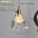 Vintage Green Glass Pendant Light With Brass Details