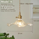 Vintage Green Glass Pendant Light With Brass Details