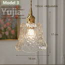Vintage Green Glass Pendant Light With Brass Details