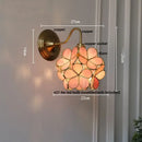 GobekUsa Green Glass LED Wall Light with Copper Knob Switch for Modern Home Décor
