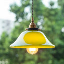 GobekUsa Green Lotus LED Pendant Light Glass Hanging Lamp