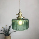 GobekUsa Brass Pumpkin LED Pendant Light - Japanese Style Bedroom Suspension
