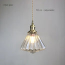 GobekUsa Brass Pumpkin LED Pendant Light - Japanese Style Bedroom Suspension