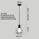 Vintage Hemp Rope Iron Pendant Light in Black