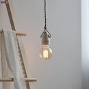 Vintage industrial matte white ceramic led pendant lamp kitchen light by Decorbites