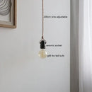 Vintage industrial matte white ceramic led pendant lamp kitchen light by Decorbites
