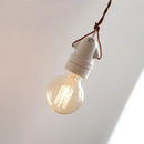 Vintage industrial matte white ceramic led pendant lamp kitchen light by Decorbites