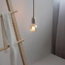Vintage industrial matte white ceramic led pendant lamp kitchen light by Decorbites