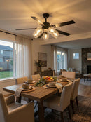 Vintage Industrial Style Ceiling Fan Light