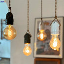 Vintage japanese ceramic led pendant light kitchen black & white by Decorbites