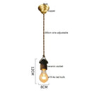 Vintage japanese ceramic led pendant light kitchen black & white by Decorbites