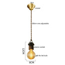 Vintage japanese ceramic led pendant light kitchen black & white by Decorbites