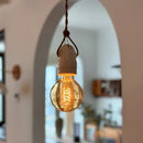 Vintage japanese ceramic led pendant light kitchen black & white by Decorbites