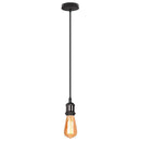 Vintage led wood ceiling pendant light dining room glass globe by Decorbites