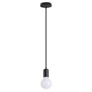 Vintage led wood ceiling pendant light dining room glass globe by Decorbites