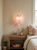 Vintage Murano Pink Wall Lights