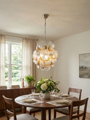 Vintage Murano Transparent Amber Chandelier