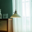 GobekUsa Cyan Ceramic LED Pendant Light for Loft Cafe Bar Decor