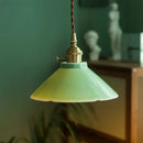 GobekUsa Cyan Ceramic LED Pendant Light for Loft Cafe Bar Decor