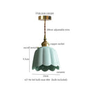 GobekUsa Cyan Ceramic LED Pendant Light for Loft Cafe Bar Decor