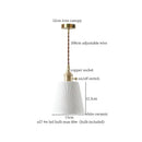 GobekUsa Cyan Ceramic LED Pendant Light for Loft Cafe Bar Decor
