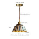 GobekUsa Cyan Ceramic LED Pendant Light for Loft Cafe Bar Decor