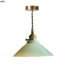 GobekUsa Cyan Ceramic LED Pendant Light for Loft Cafe Bar Decor