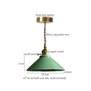 GobekUsa Cyan Ceramic LED Pendant Light for Loft Cafe Bar Decor
