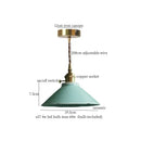 GobekUsa Cyan Ceramic LED Pendant Light for Loft Cafe Bar Decor