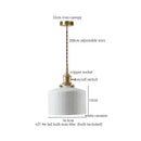 GobekUsa Ceramic LED Hanging Lamp for Home Decor and Lighting