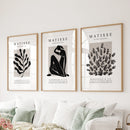 Matisse Posters Set of 3. Minimalist Botanical, Figure Prints by Wall Art Set