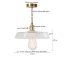 GobekUsa Clear Glass LED Copper Pendant Lighting for Minimalist Decor