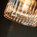 GobekUsa Clear Glass LED Copper Pendant Lighting for Minimalist Decor