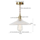 GobekUsa Clear Glass LED Copper Pendant Lighting for Minimalist Decor