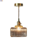 GobekUsa Clear Glass LED Copper Pendant Lighting for Minimalist Decor