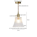 GobekUsa Clear Glass LED Copper Pendant Lighting for Minimalist Decor