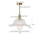 GobekUsa Clear Glass LED Copper Pendant Lighting for Minimalist Decor
