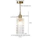 GobekUsa Clear Glass LED Copper Pendant Lighting for Minimalist Decor